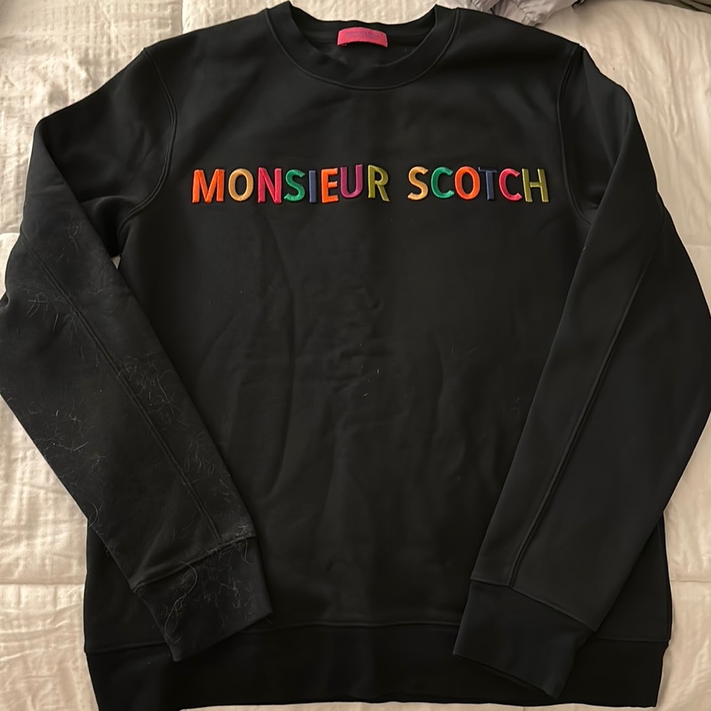 Monsieur Scotch Black Sweatshirt